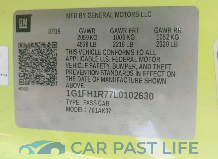 1G1FH1R77L0102630# 9