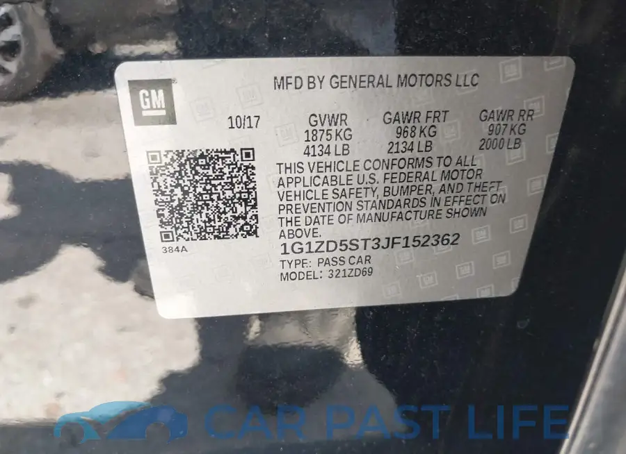 1G1ZD5ST3JF152362# 9
