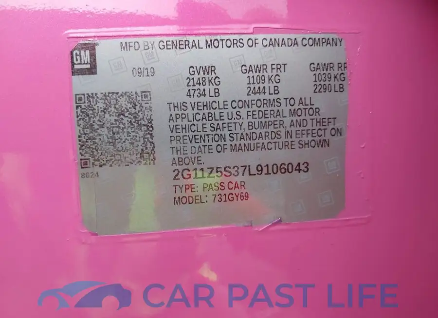 2G11Z5S37L9106043# 9