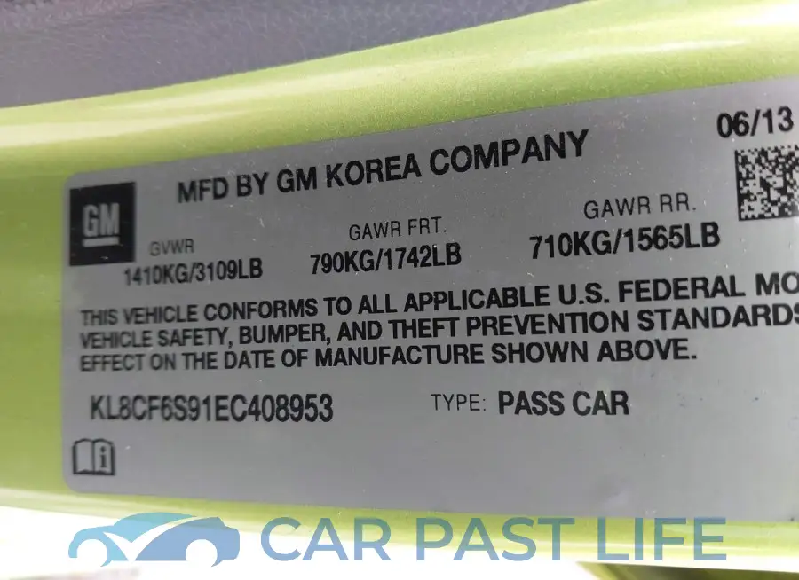KL8CF6S91EC408953# 9