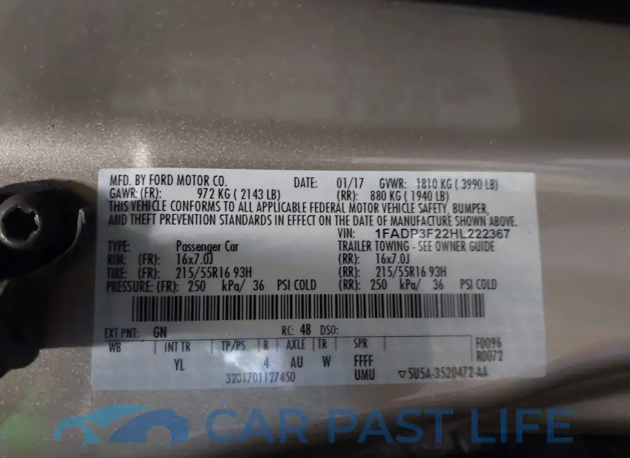 1FADP3F22HL222367# 9