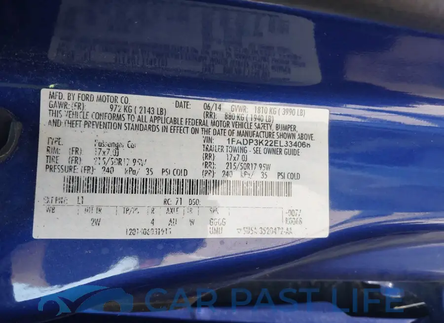 1FADP3K22EL334068# 9