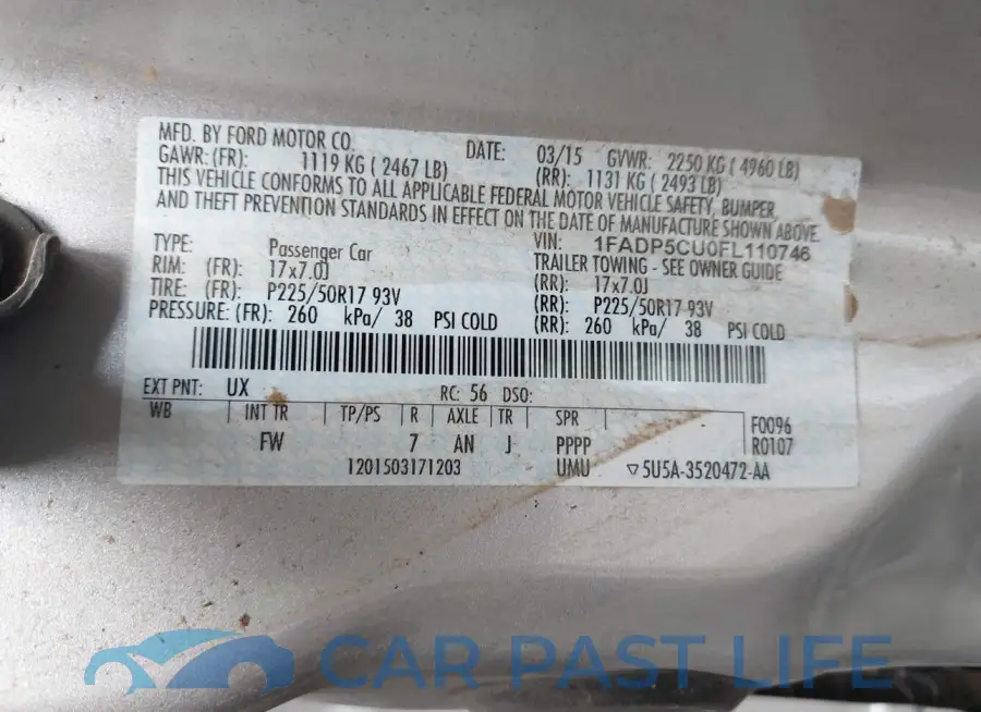 1FADP5CU0FL110746# 9