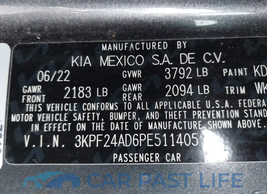 3KPF24AD6PE511405# 9