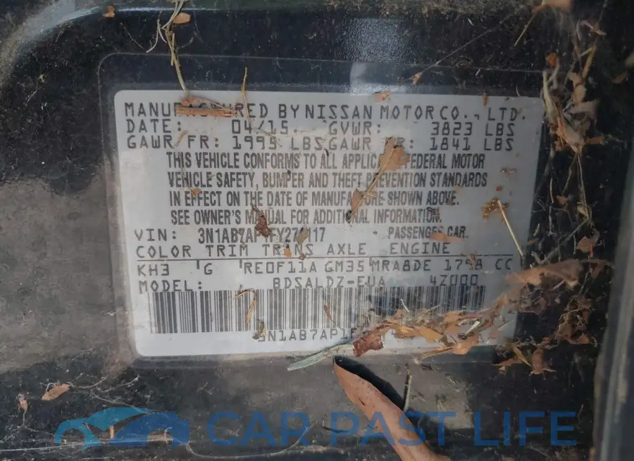 3N1AB7AP1FY274117# 9