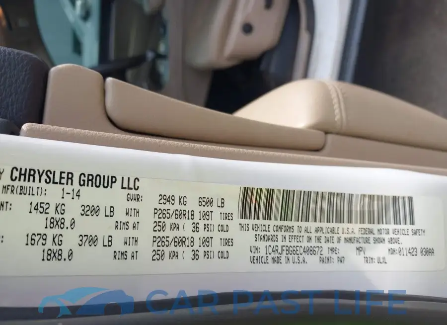 1C4RJFBG6EC408672# 9
