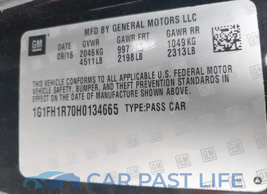 1G1FH1R70H0134665# 9