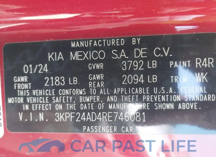 3KPF24AD4RE746081# 9