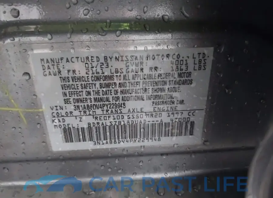 3N1AB8DV4PY229948# 9