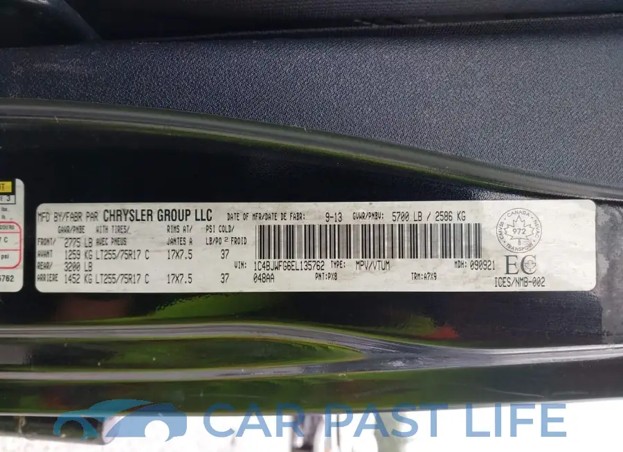 1C4BJWFG6EL135762# 9