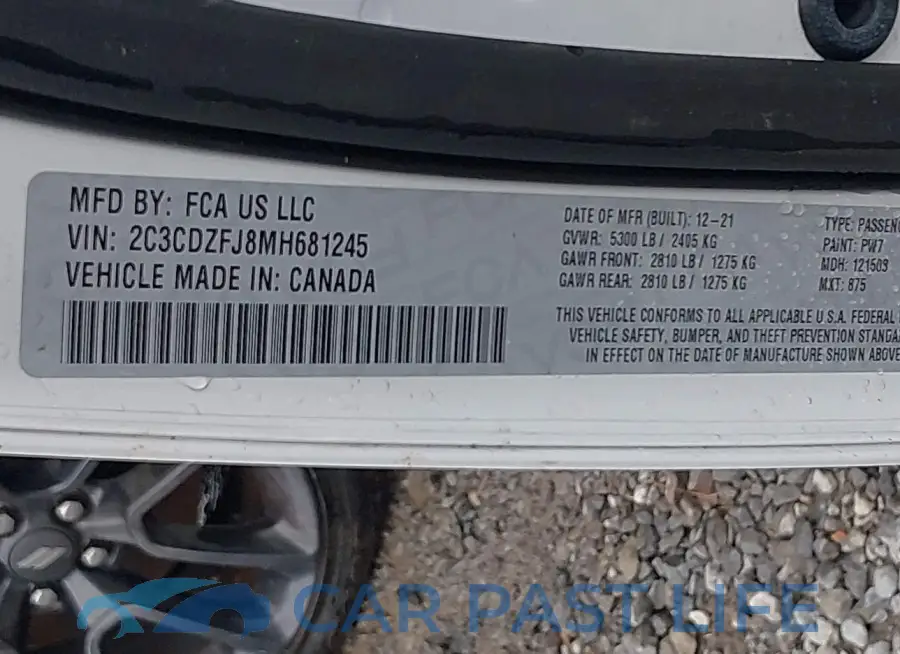 2C3CDZFJ8MH681245# 9