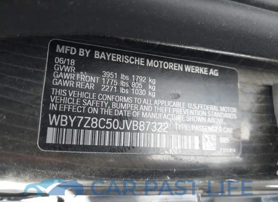 WBY7Z8C50JVB87322# 9