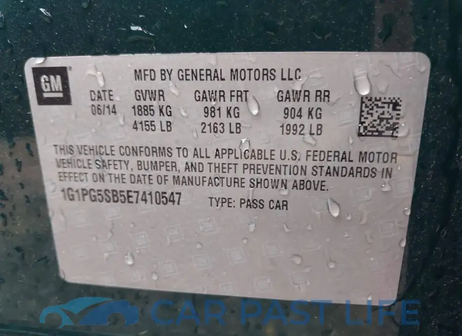 1G1PG5SB5E7410547# 9