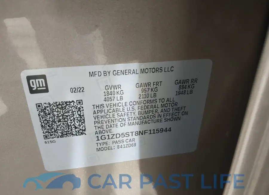 1G1ZD5ST8NF115944# 9