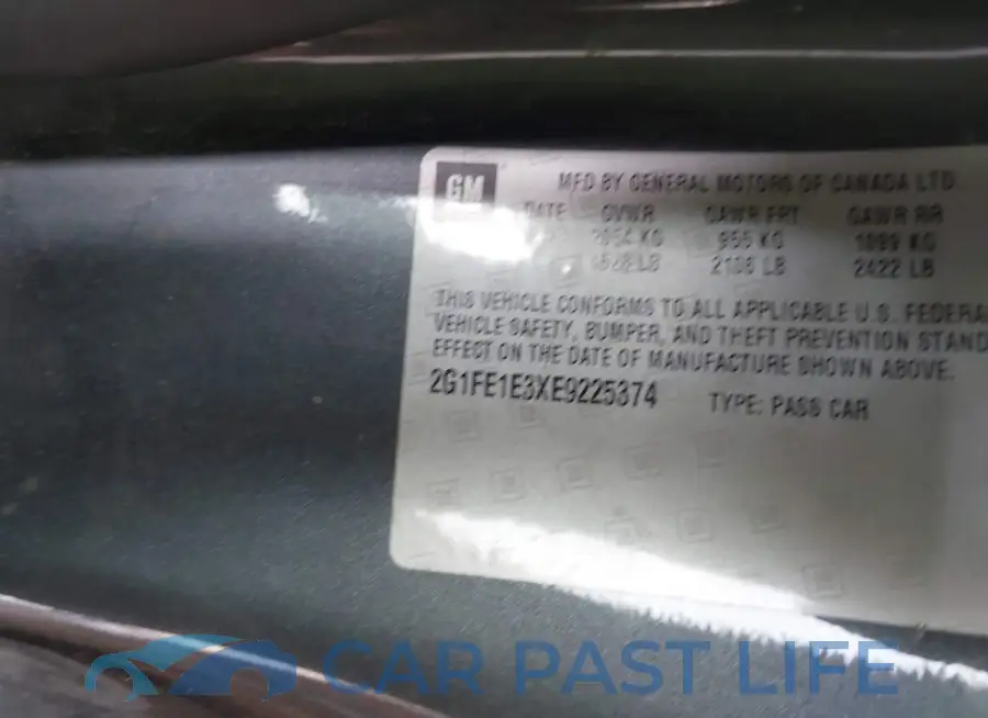 2G1FE1E3XE9225374# 9