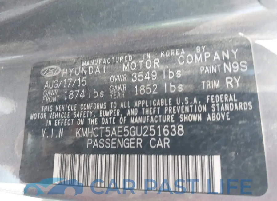 KMHCT5AE5GU251638# 9
