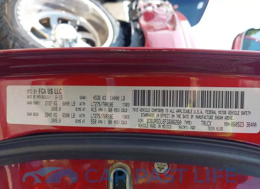 3C6UR5DL6FG686260# 9