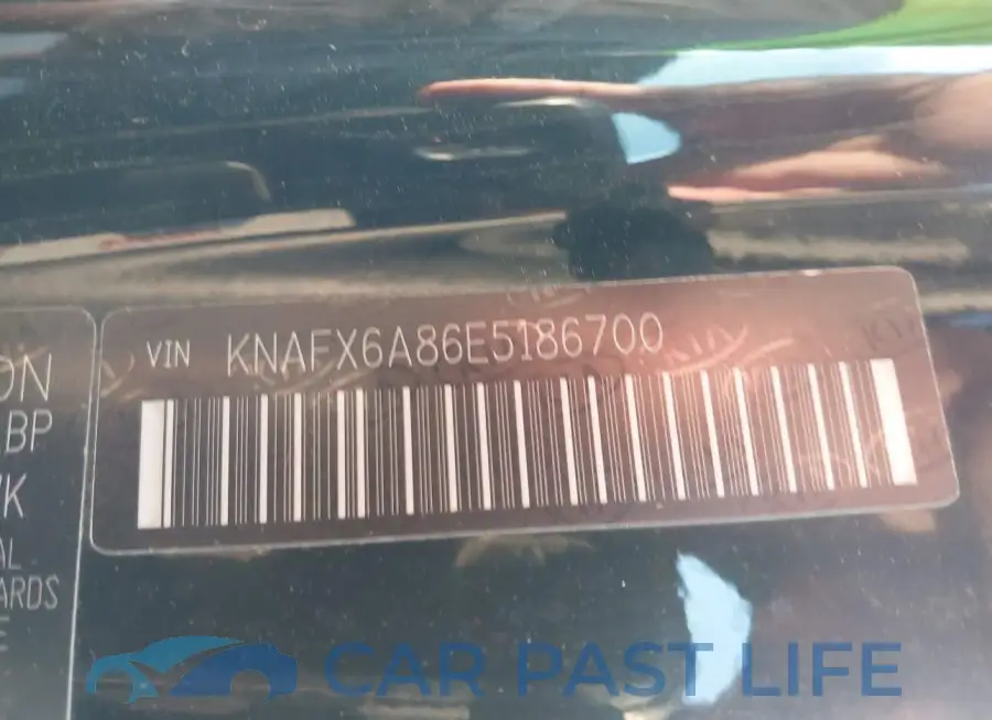 KNAFX6A86E5186700# 9