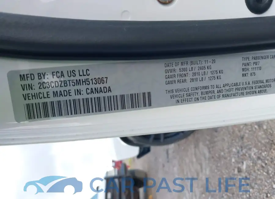2C3CDZBT5MH513067# 9