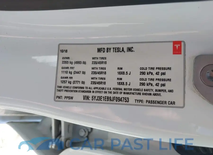 5YJ3E1EB9JF094753# 9