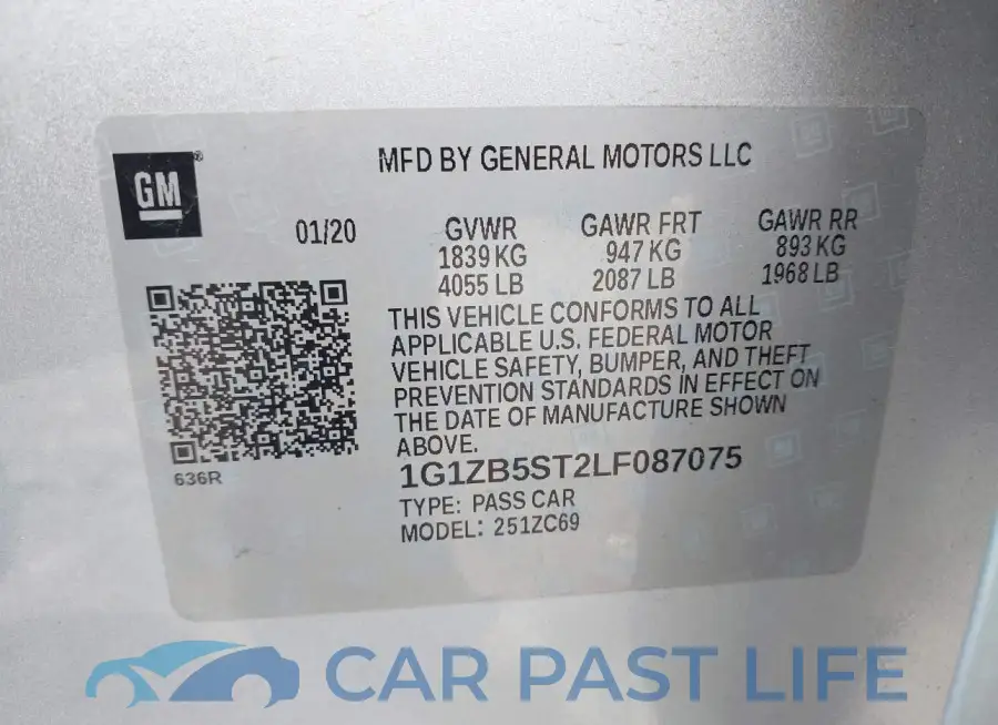 1G1ZB5ST2LF087075# 9