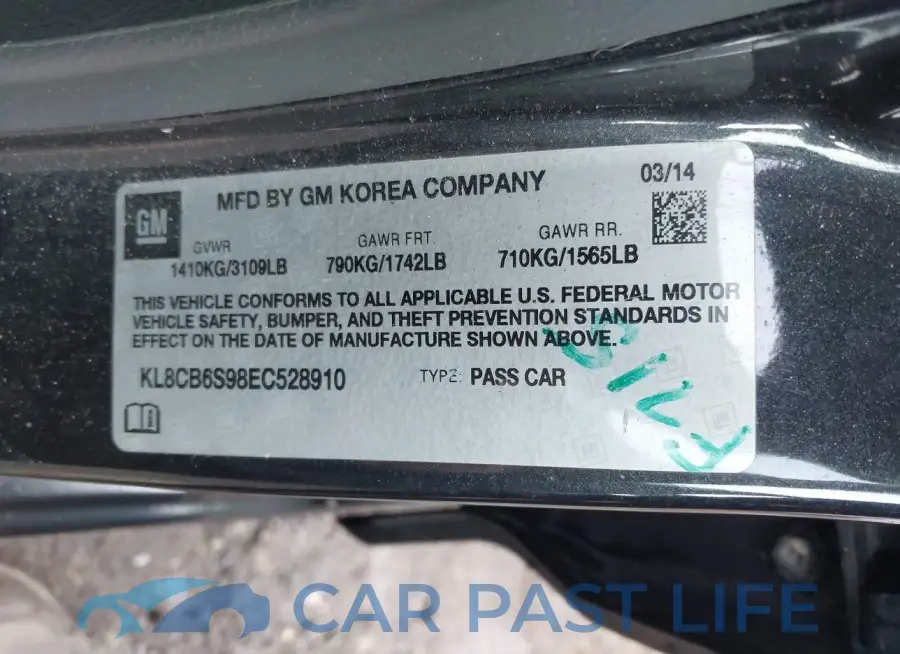 KL8CB6S98EC528910# 9