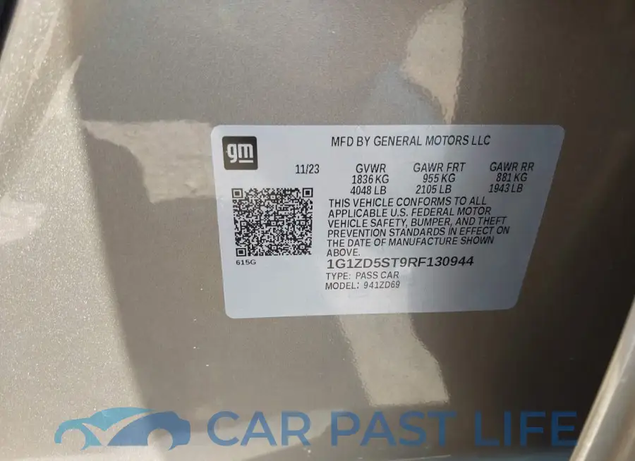 1G1ZD5ST9RF130944# 9