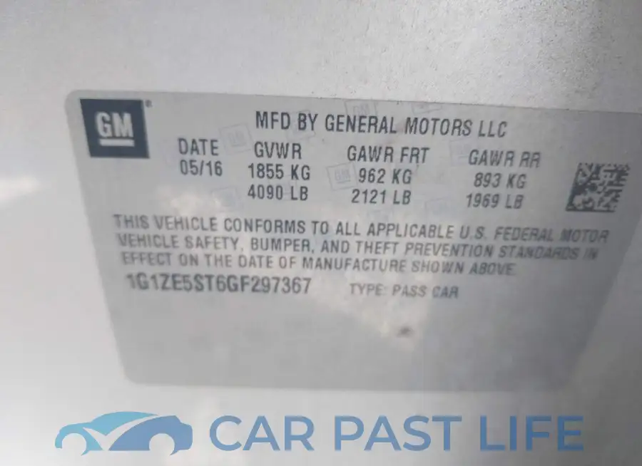 1G1ZE5ST6GF297367# 9