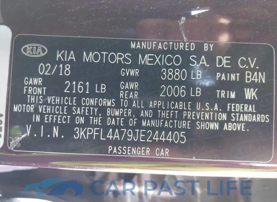 3KPFL4A79JE244405# 9