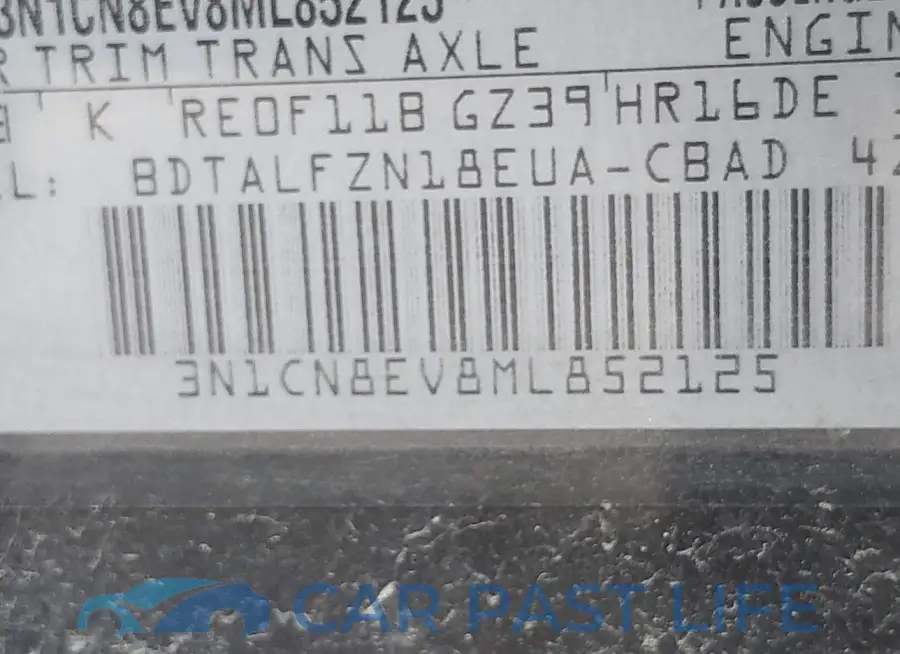 3N1CN8EV8ML852125# 9