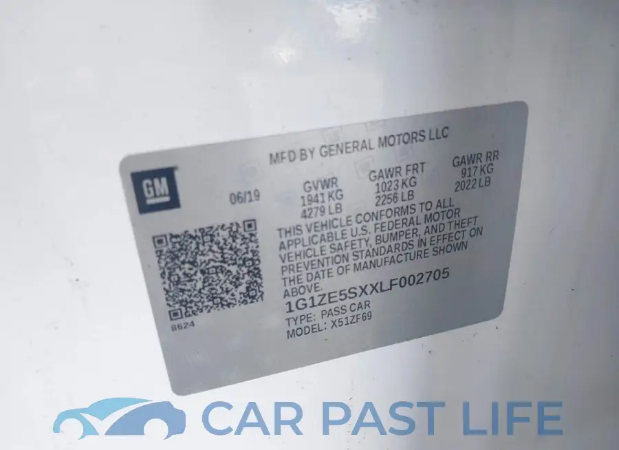 1G1ZE5SXXLF002705# 9