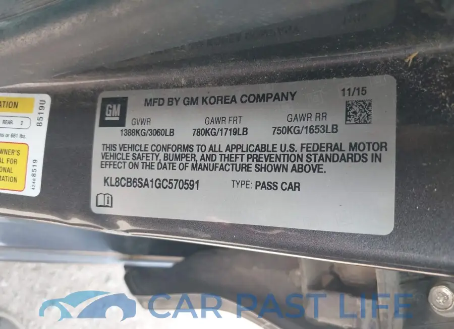KL8CB6SA1GC570591# 9
