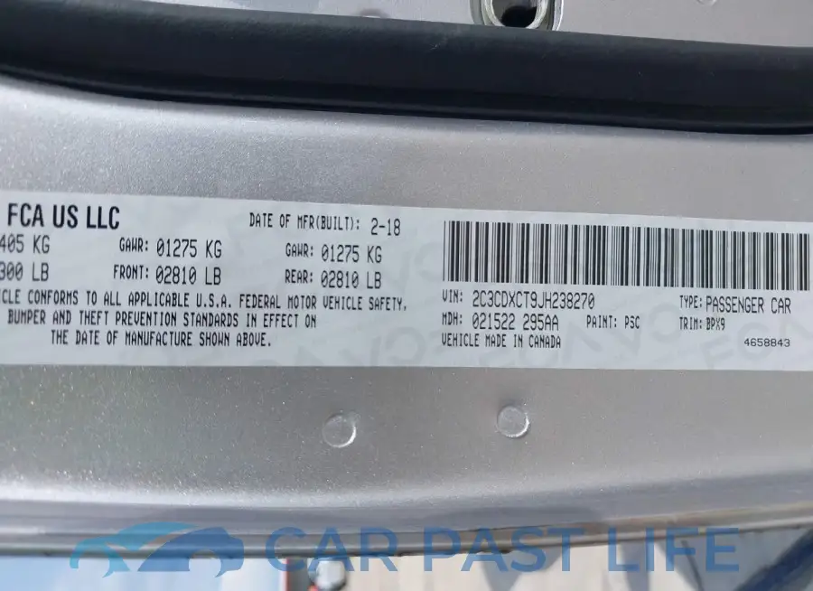 2C3CDXCT9JH238270# 9