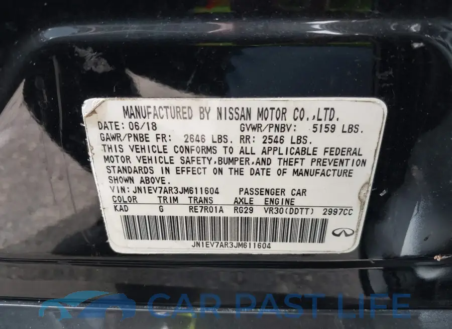 JN1EV7AR3JM611604# 9