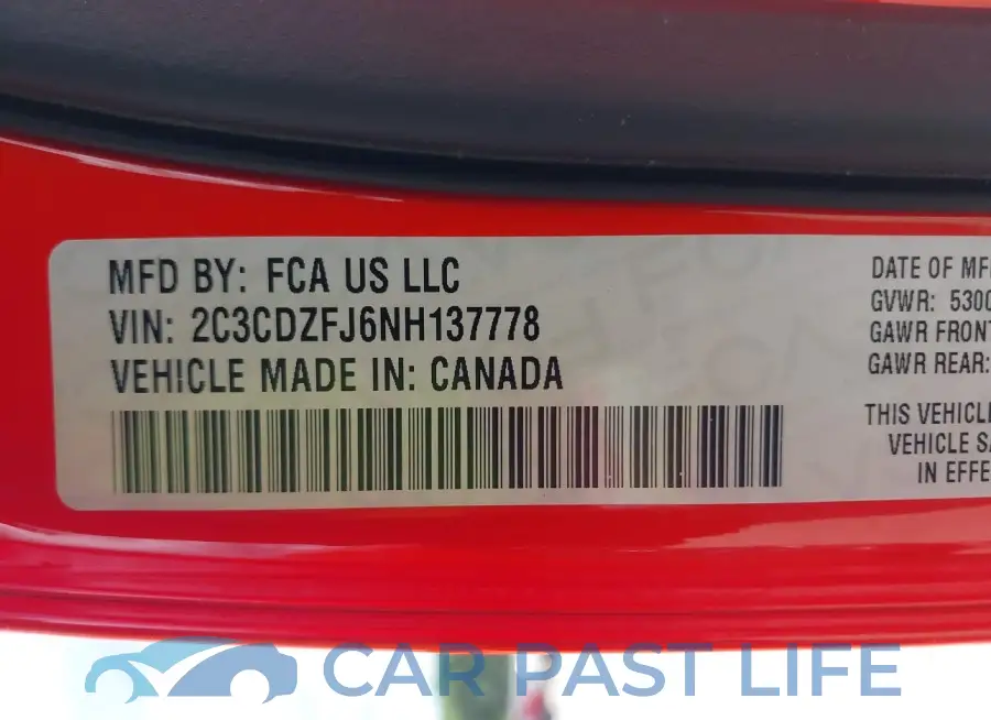 2C3CDZFJ6NH137778# 9