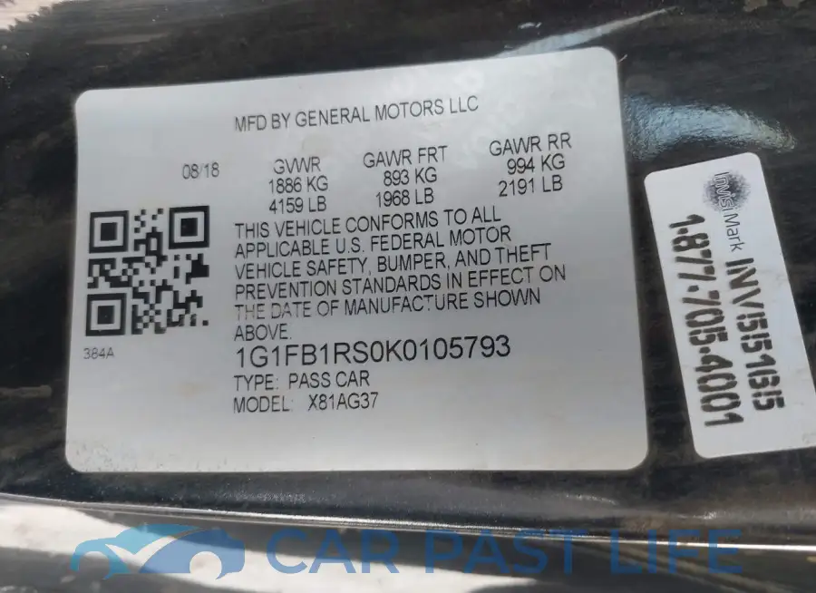 1G1FB1RS0K0105793# 9