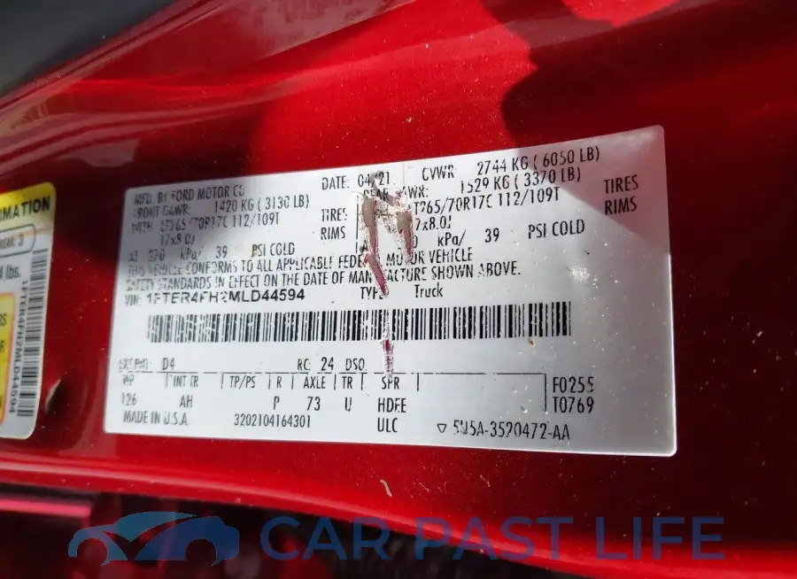 1FTER4FH2MLD44594# 9