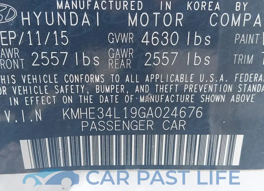 KMHE34L19GA024676# 9
