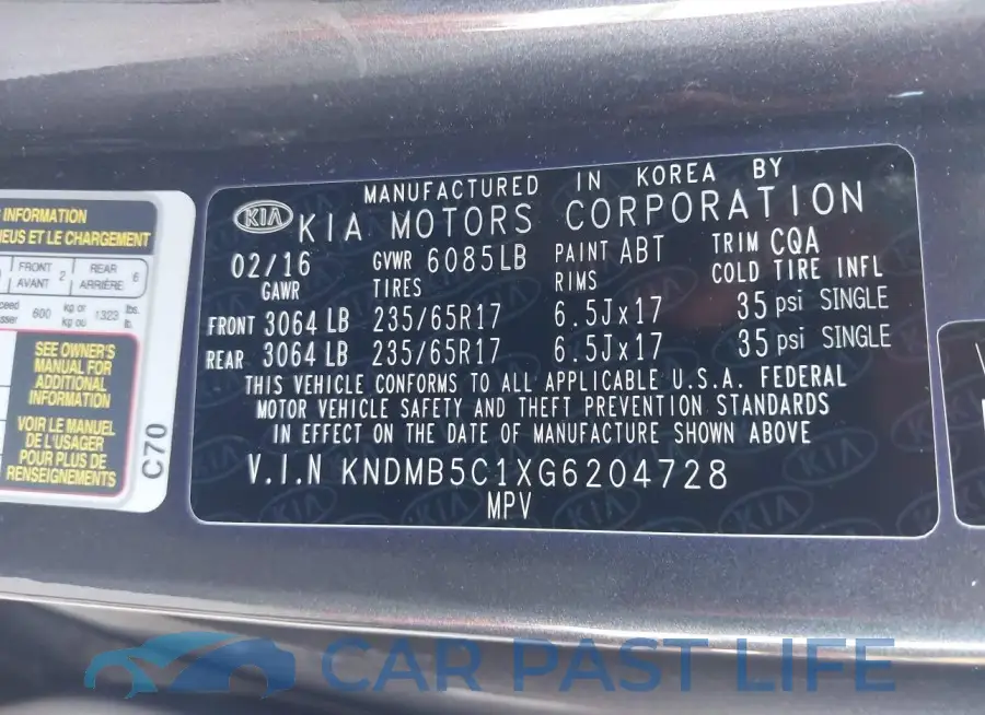 KNDMB5C1XG6204728# 9
