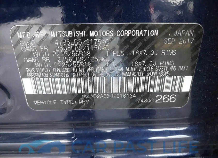 JA4AD2A35JZ016134# 9
