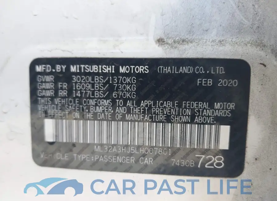 ML32A3HJ5LH007801# 9