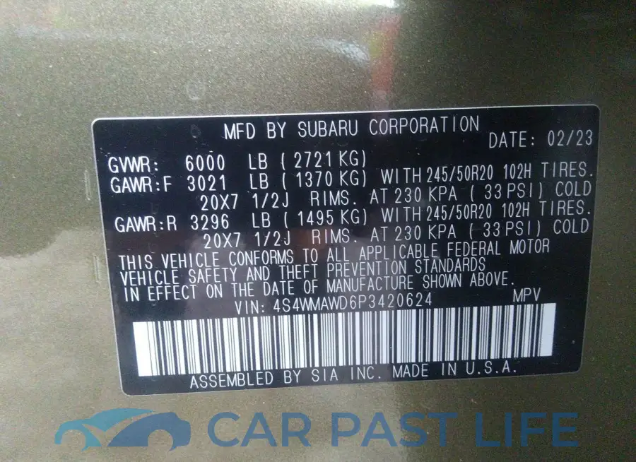 4S4WMAWD6P3420624# 9