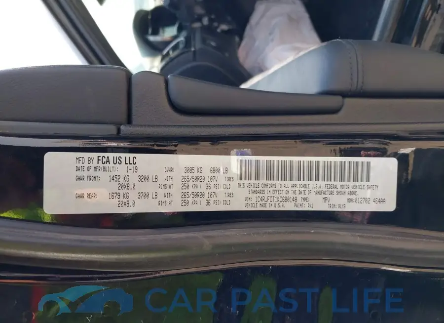 1C4RJFCT1KC680148# 9