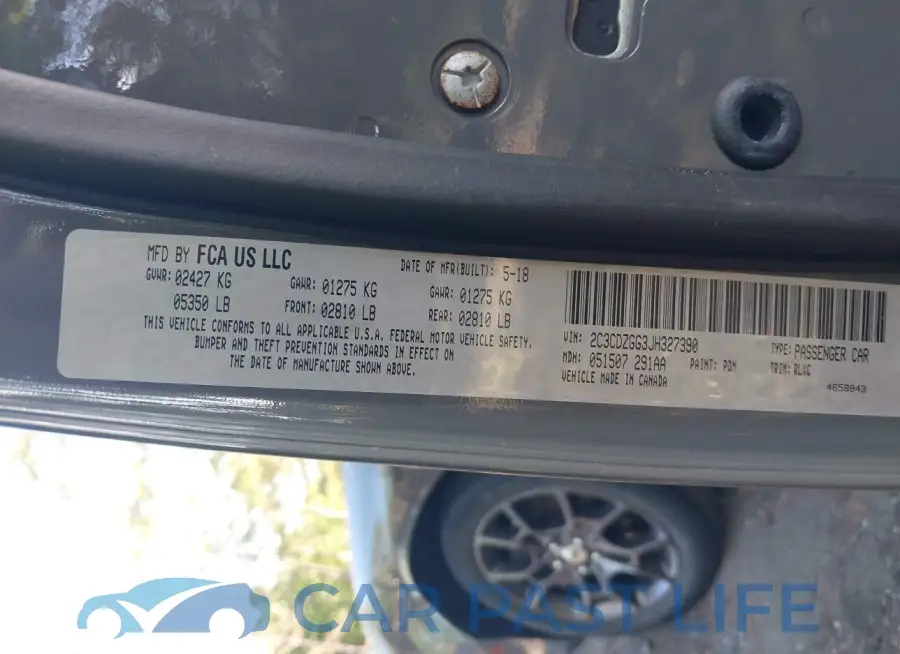 2C3CDZGG3JH327390# 9