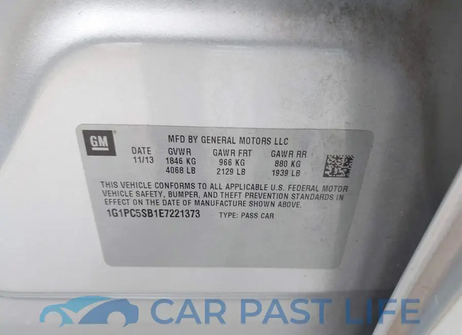 1G1PC5SB1E7221373# 9