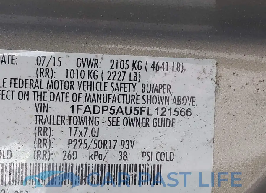 1FADP5AU5FL121566# 9