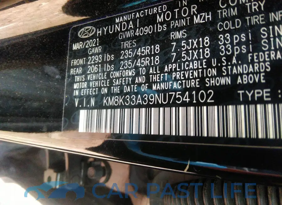 KM8K33A39NU754102# 9