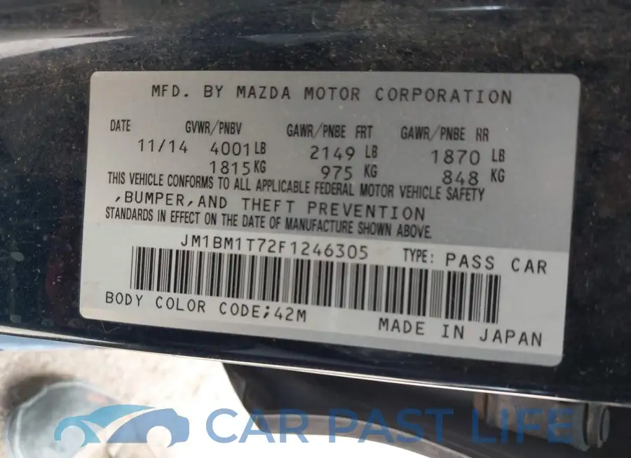 JM1BM1T72F1246305# 9