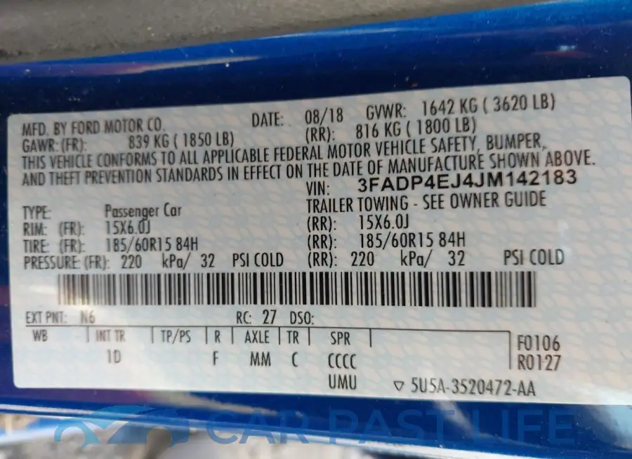 3FADP4EJ4JM142183# 9