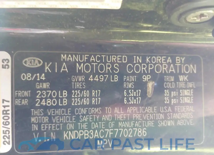 KNDPB3AC7F7702786# 9